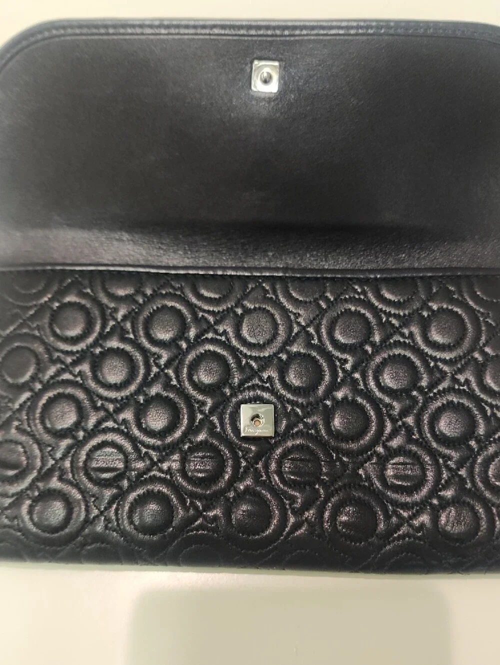 Salvatore Ferragamo Quilted Gancini Continental Flap Wallet